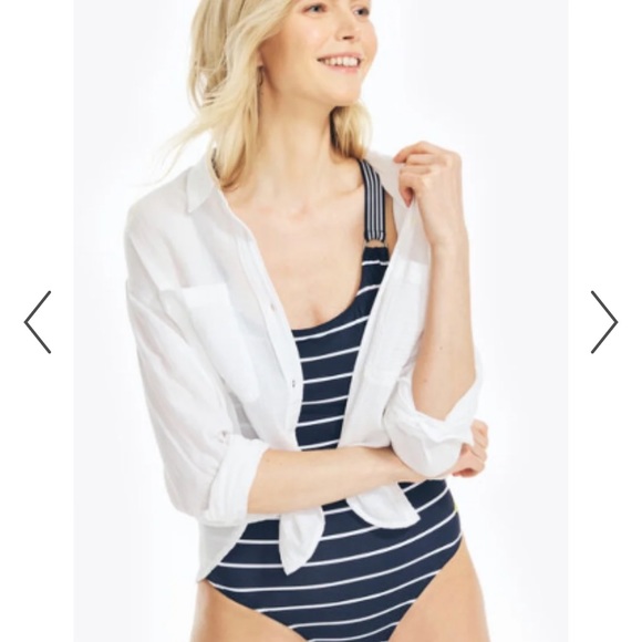 Nautica One Piece Swimsuit Ruched 1 piece style
Adjustable strapsFully lined NWT - Picture 4 of 9